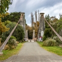 NZL STL Clifden 2018MAY05 SuspensionBridge 002  On the   Waiau River  , just outside the hamlet of   Clifden  , we came across this pedestrian walk bridge constructed of twenty-seven steel cables, attached to concrete pillars ( clad to resemble stone pillars ), which still has its historic wooden decking. : - DATE, - PLACES, - TRIPS, 10's, 2018, 2018 - Kiwi Kruisin, Clifden, Day, May, Month, New Zealand, Oceania, Saturday, Southland, Suspension Bridge, Year